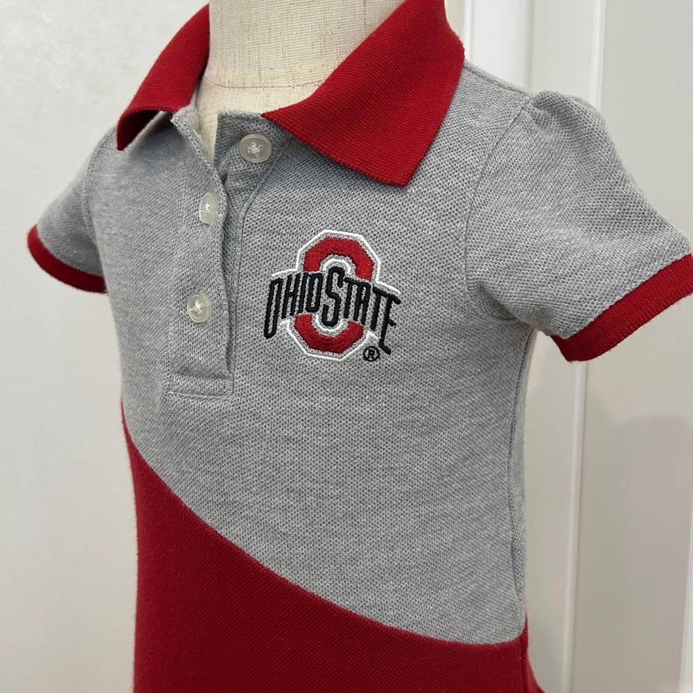 Ohio State Buckeyes Polo Style Dress |Size 18 months - Picture 2 of 9